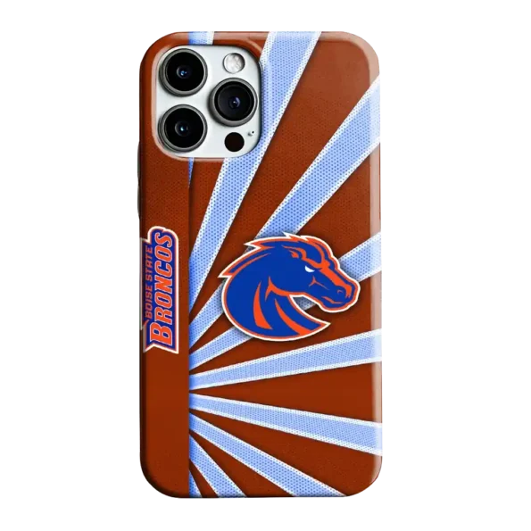 boise state broncos sunburst rays orange phone case best selling