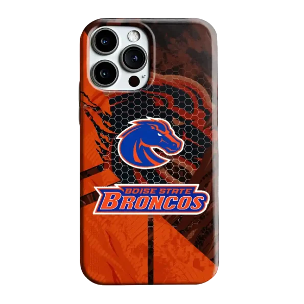 boise state broncos web overlay orange phone case best selling