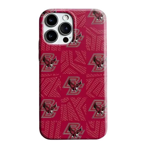 boston college eagles chevron squares maroon phone case best selling