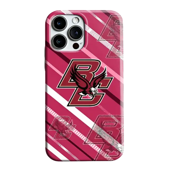 boston college eagles linear stripes maroon phone case best selling