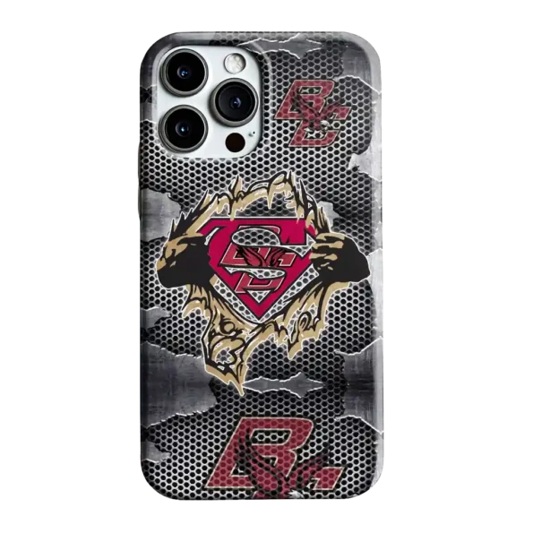 boston college eagles superman emblem burst gray phone case best selling