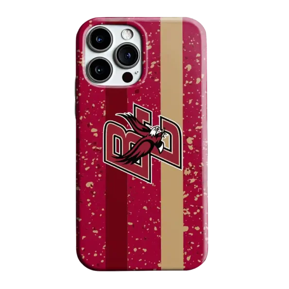 boston college eagles textured stripe maroon phone case best selling