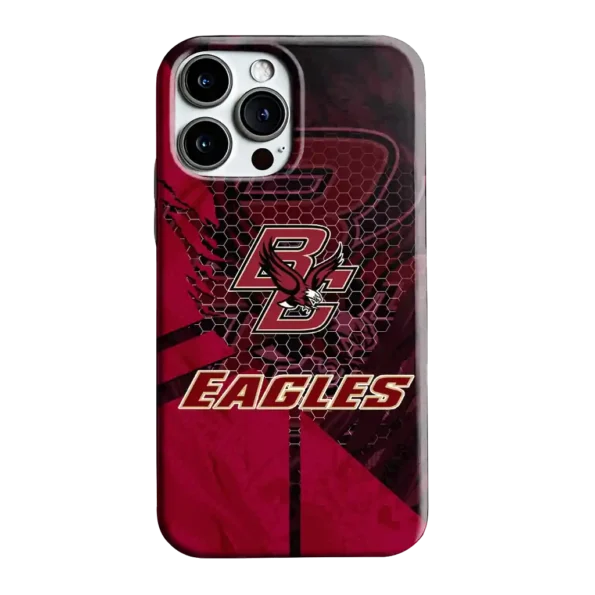 boston college eagles web overlay maroon phone case best selling
