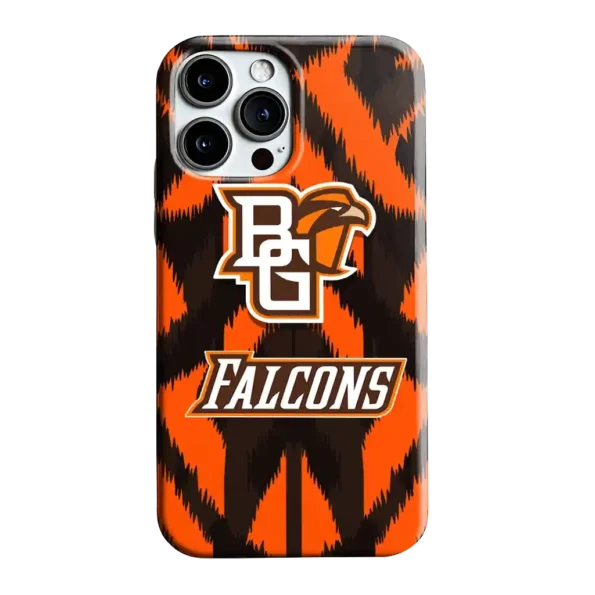 bowling green falcons chevron zigzag orange phone case best selling
