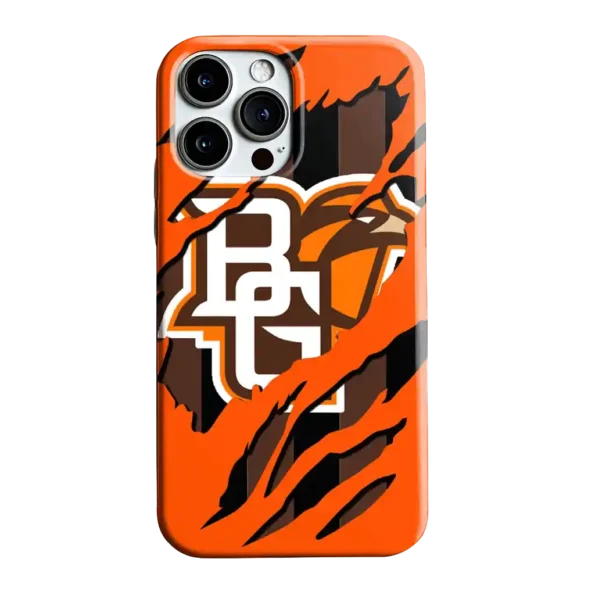 bowling green falcons claw scar orange black phone case best selling