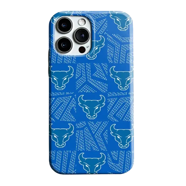 buffalo bulls chevron squares royal blue phone case best selling