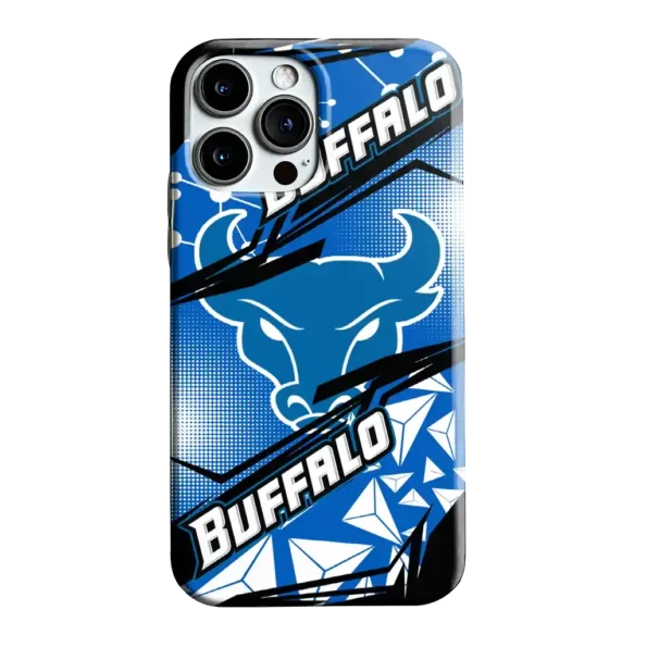 buffalo bulls jagged flash royal blue black phone case best selling