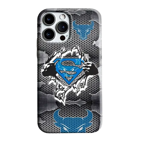 buffalo bulls superman emblem burst gray phone case best selling