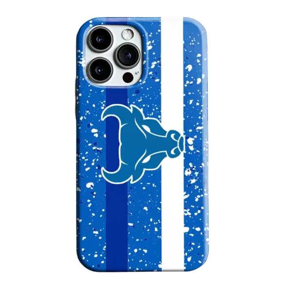 buffalo bulls textured stripe royal blue phone case best selling