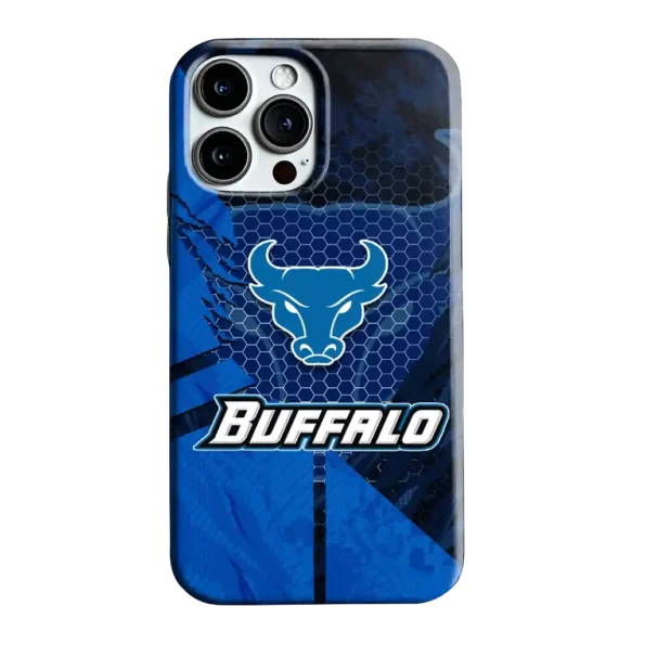buffalo bulls web overlay royal blue phone case best selling