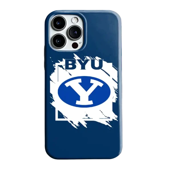 byu cougars brush square blue phone case best selling