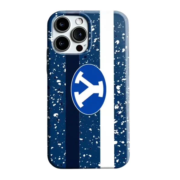 byu cougars textured stripe blue phone case best selling