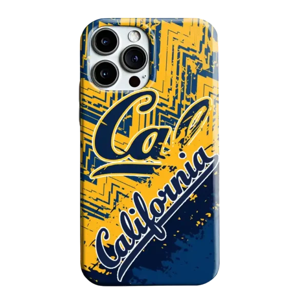 california golden bears abstract zigzag blue phone case best selling
