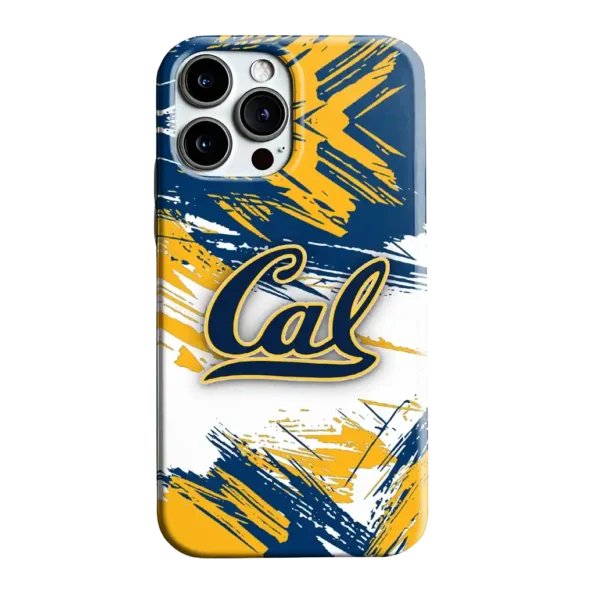 california golden bears brushstroke clash blue white phone case best selling