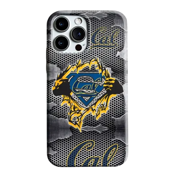 california golden bears superman emblem burst gray phone case best selling