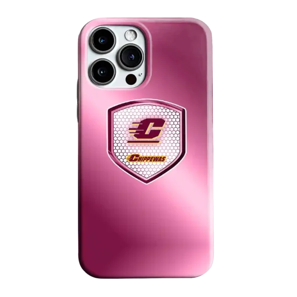 central michigan chippewas shield mesh maroon phone case best selling