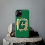 charlotte-49ers-brush-square-green-phone-case-best-selling.webp