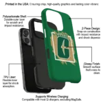 charlotte-49ers-brush-square-green-phone-case-best-selling.webp