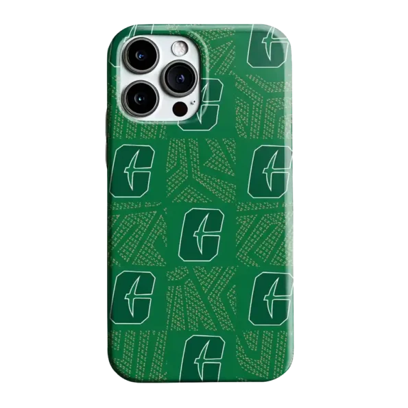 charlotte 49ers chevron squares green phone case best selling