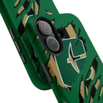 charlotte-49ers-claw-scar-green-black-phone-case-best-selling.webp