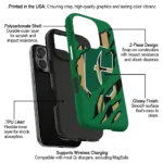charlotte-49ers-claw-scar-green-black-phone-case-best-selling.webp