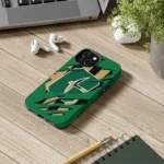 charlotte-49ers-claw-scar-green-black-phone-case-best-selling.webp