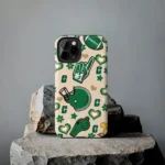 charlotte-49ers-helmet-hearts-green-cream-phone-case-best-selling.webp