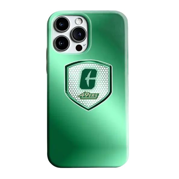 charlotte 49ers shield mesh green phone case best selling