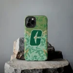 charlotte-49ers-striped-overlay-green-phone-case-best-selling.webp