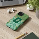 charlotte-49ers-striped-overlay-green-phone-case-best-selling.webp