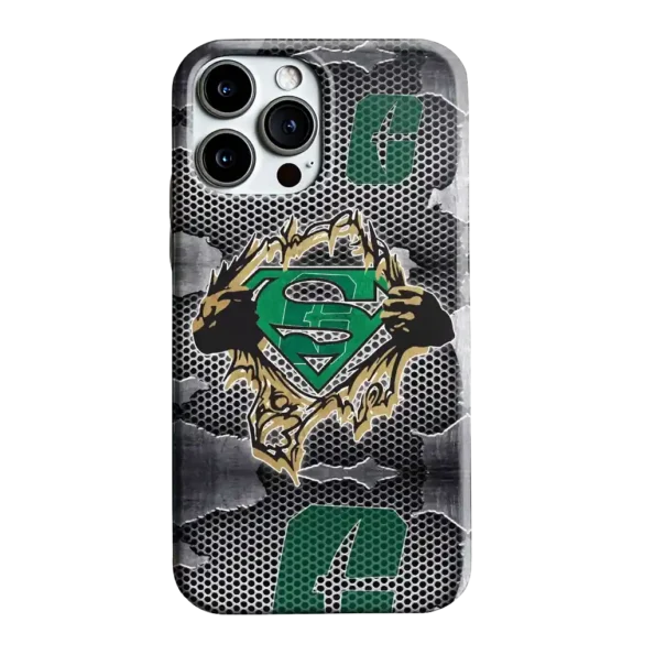 charlotte 49ers superman emblem burst gray phone case best selling