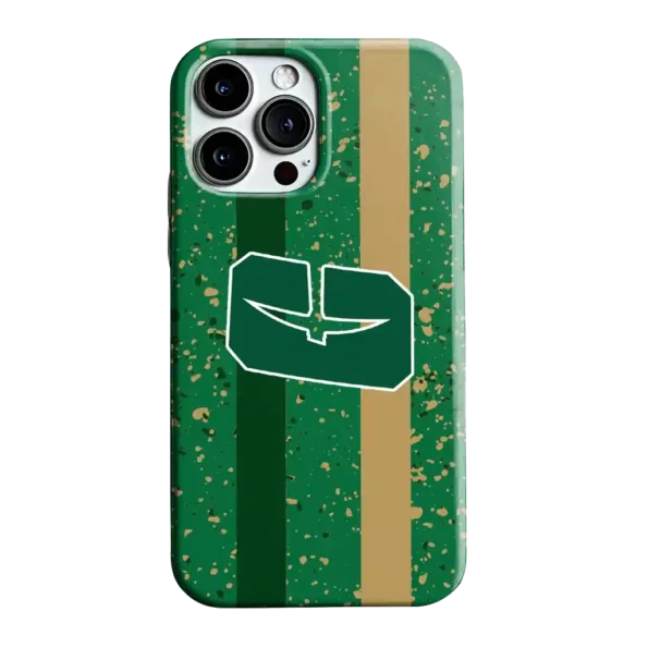 charlotte 49ers textured stripe green phone case best selling