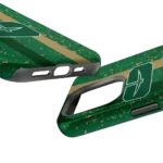 charlotte-49ers-textured-stripe-green-phone-case-best-selling.webp