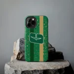 charlotte-49ers-textured-stripe-green-phone-case-best-selling.webp