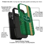 charlotte-49ers-textured-stripe-green-phone-case-best-selling.webp