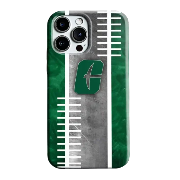 charlotte 49ers yard markers green gray phone case best selling