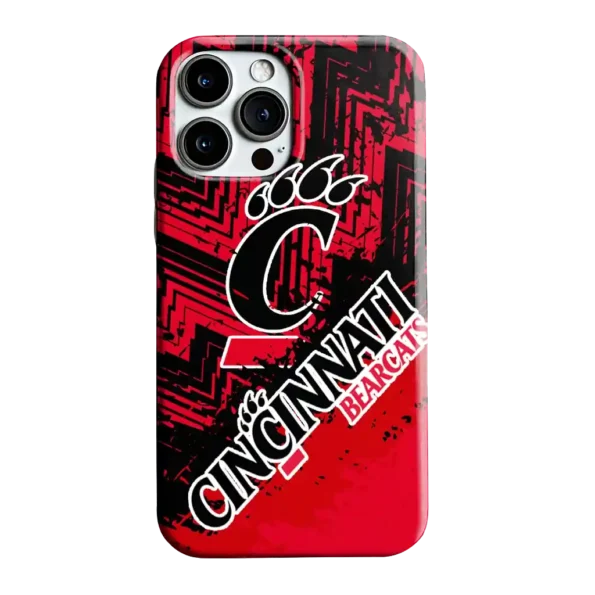 cincinnati bearcats abstract zigzag red phone case best selling