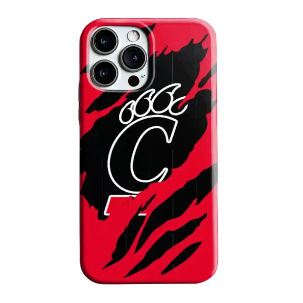 cincinnati bearcats claw scar red black phone case best selling