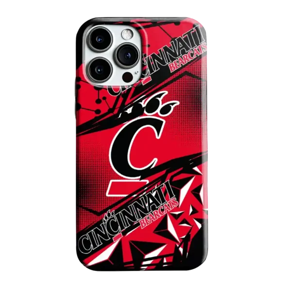 cincinnati bearcats jagged flash red black phone case best selling
