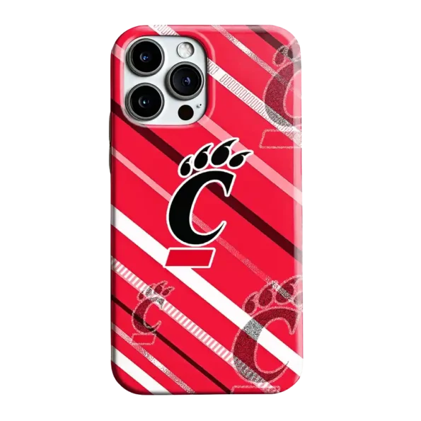 cincinnati bearcats linear stripes red phone case best selling