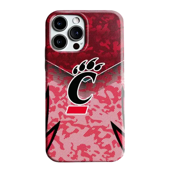 cincinnati bearcats striped overlay red phone case best selling