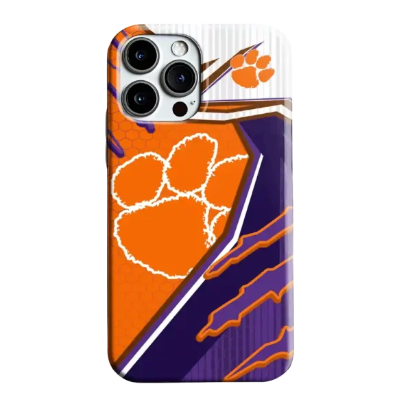 clemson tigers armor streaks orange phone case best selling