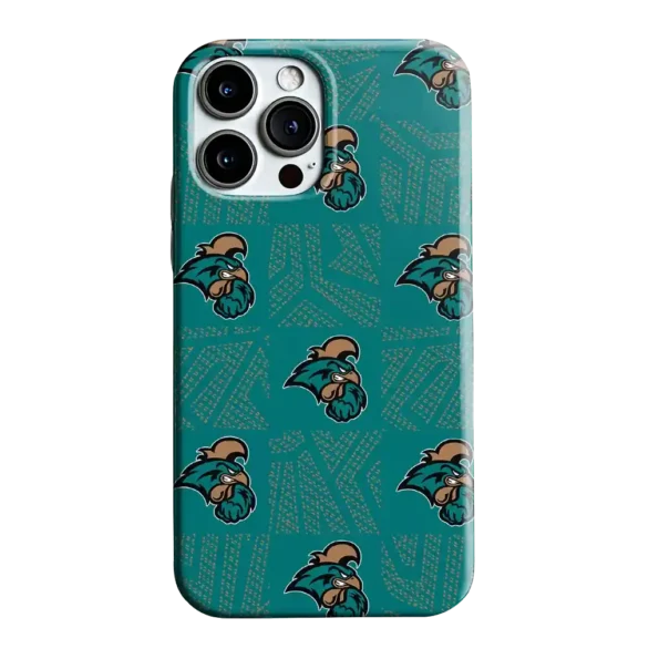coastal carolina chanticleers chevron squares green phone case best selling