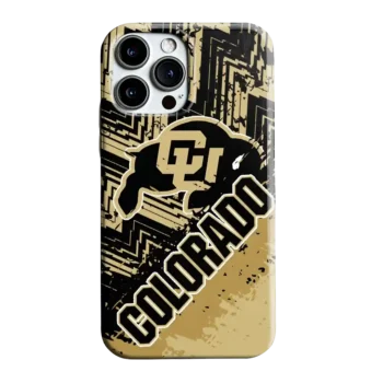 Colorado Buffaloes Abstract Zigzag Gold Phone Case