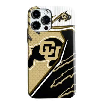 Colorado Buffaloes Armor Streaks Gold Phone Case