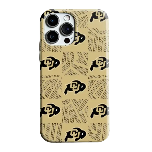 colorado buffaloes chevron squares gold phone case best selling