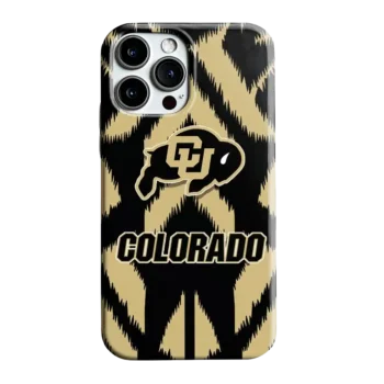 Colorado Buffaloes Chevron Zigzag Gold Phone Case
