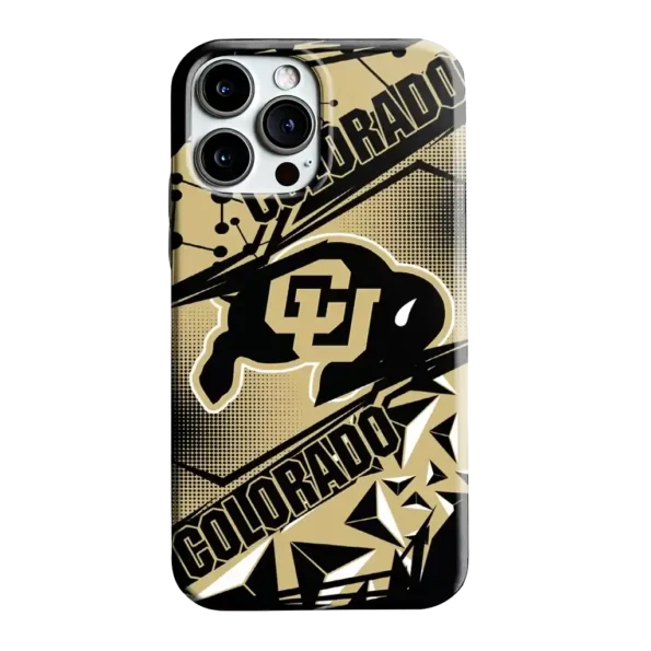 colorado buffaloes jagged flash gold black phone case best selling