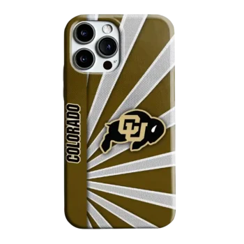Colorado Buffaloes Sunburst Rays Gold Phone Case