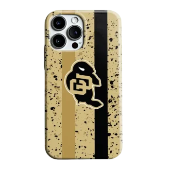 Colorado Buffaloes Textured Stripe Gold Phone Case